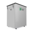 Fortress IP65 Outdoor Rated Enclosure, holds 2 eFlex units per rack. Includes busbars and 2 sets of "+" and "-" battery cables.