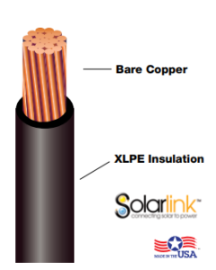 8 AWG 19-STR COPPER UL4703 PV RATED 2KV - 500' BLACK