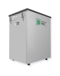 Fortress IP65 Outdoor Rated Enclosure, holds 2 eFlex units per rack. Includes busbars and 2 sets of "+" and "-" battery cables.