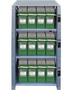 Outback 3-shelf comprehensive battery enclosure (SKU Part Number IBR-3-8-175)