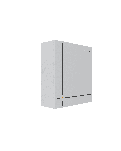 Pytes V16 LiFePO4 battery pack with 16kWh capacity, 51.2V, 314Ah, and 125A continuous charge/discharge. Mounting options include wall or floor mount. Outdoor rated to IP66. Package includes one set of battery-to-inverter power cables.
