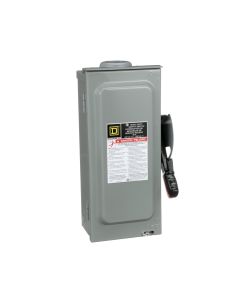 Square D 30AMP 600VAC/DC safety disconnect switch - 3-pole not fused.