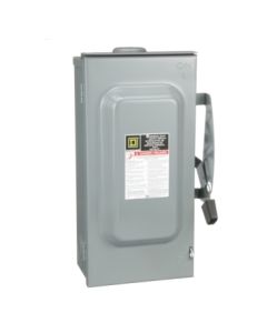 SquareD 100A 240V Fusible Disconnect 3P NEMA3R