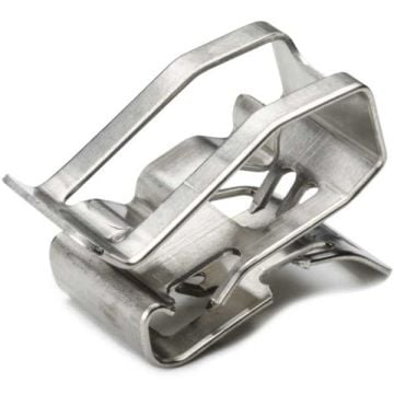 HellermannTyton Heavy Duty Metal Edge Clip, SS304 (100pcs) (SKU Part Number 151-00982)