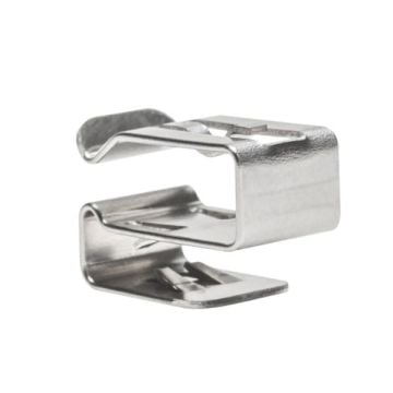 HellermannTyton Low Profile Metal Edge Clip, SS304 (100pcs) (SKU Part Number 151-01699)