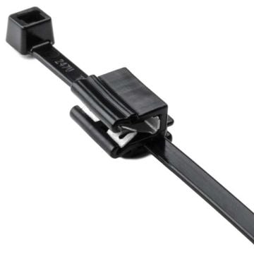HellermannTyton 2-Piece Cable Tie & Edge Clip, 8.0" Long  EC5B (25pcs) (SKU Part Number 156-02225)