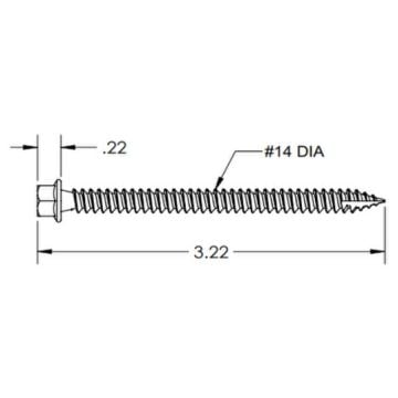 IronRidge RD Structural Screw, 3.0L for HUG