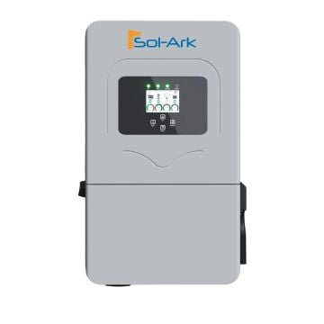 Sol-Ark 12KW 120/240V/ 208V. 100A passthrough, 3MPPT . Compatible with LV batteries.