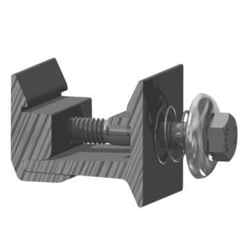 SnapNrack Ultra Rail Mounting Clamp, Silver
