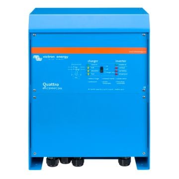Victron Quattro 48V/5000VA/70A-100/100 120V +50A aux Inverter/Charger (SKU Part Number QUA485021100)