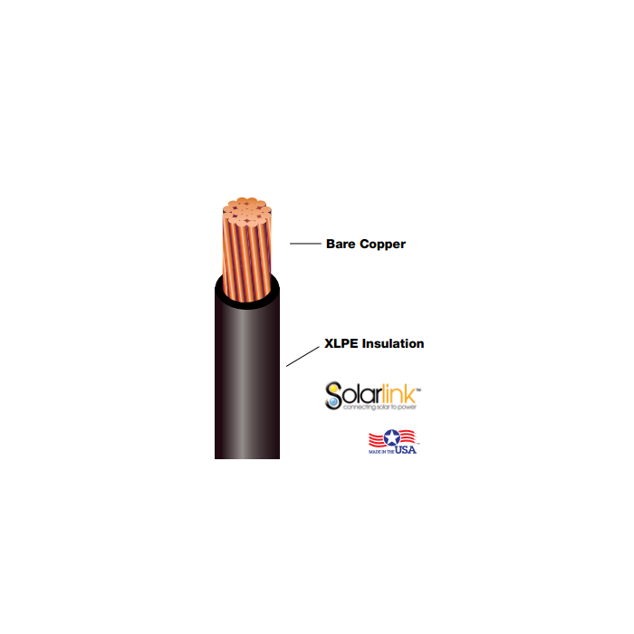 10 AWG 19-STR COPPER UL4703 PV RATED 2KV RED