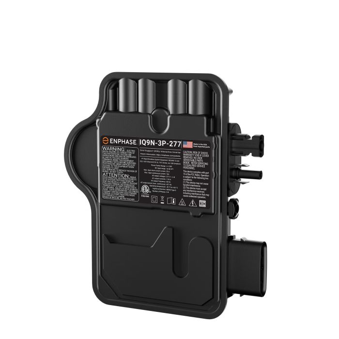Enphase Enphase IQ9N-3P-277 microinverter, 427 VA peak power, 480V AC output with 4 pin AC connector compatible with Enphase QD cabling; and MC4 Bulkhead for DC input for US market.