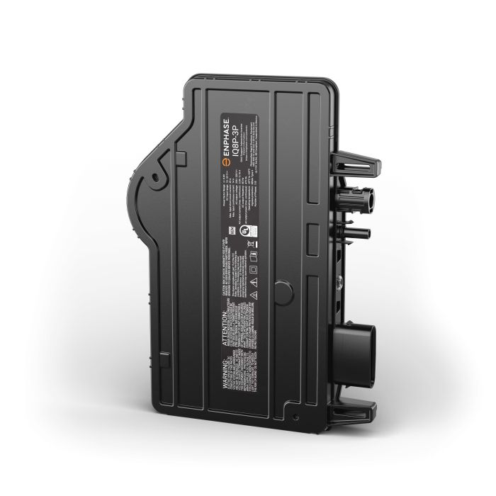 Enphase IQ8P-3P-DOM microinverter, 480 VA peak power, EN4 Bulkhead, Three phase commercial, Made in the USA with domestically manufactured PCB & Enclosure 