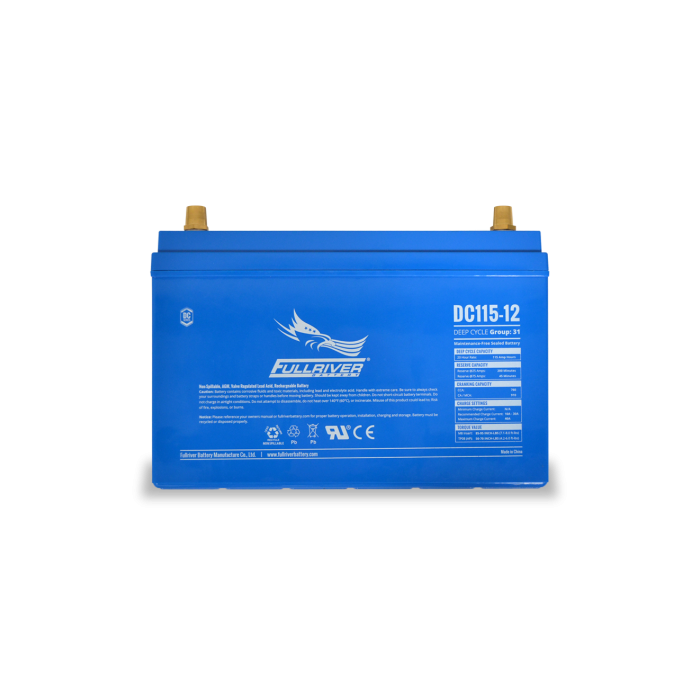 Full River Batteries 12V 115Ah (C20) Deep Cycle AGM Battery (SKU Part Number DC115-12)