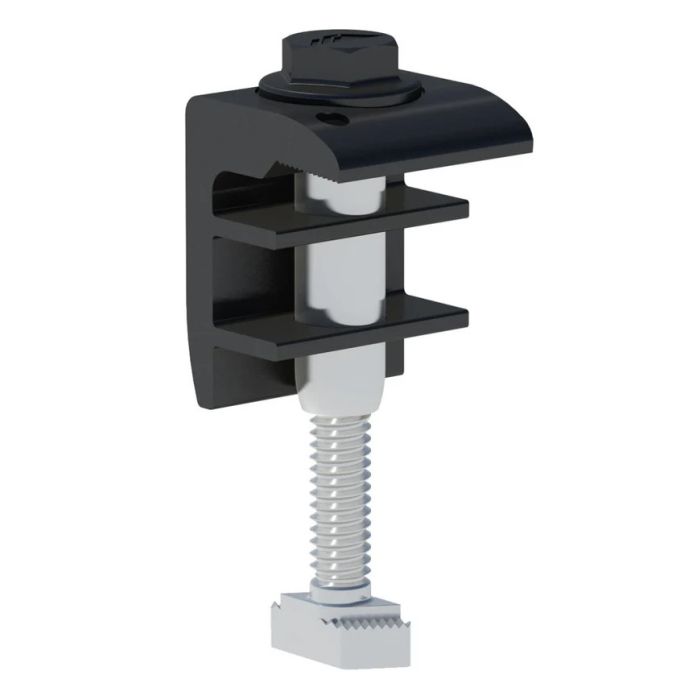 IronRidge End Fastening Object (End Clamp, 30-40MM), Black