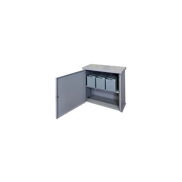 MidNite Solar Battery enclosure with locking door and one shelf (SKU Part Number MNBE-A)