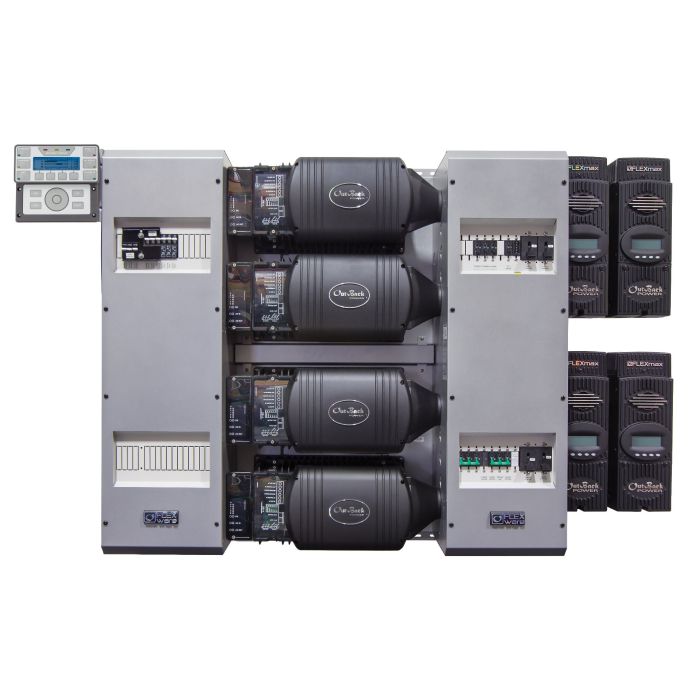 Outback FLEXpower Four 12kW 48V Pre-wired FXR Series System 120/240 (SKU Part Number FP4 FXR3048A-01)