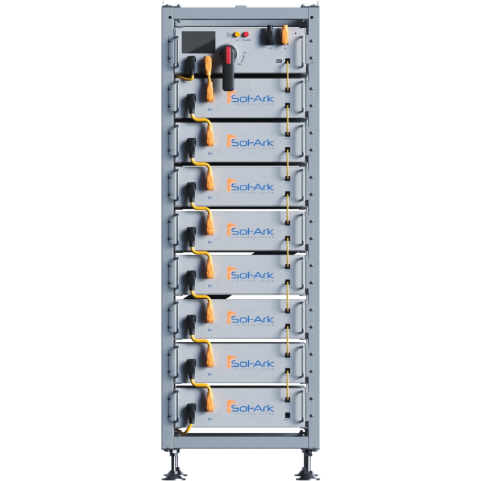 Sol-Ark High Voltage 60kWh Battery Bank - IP55 Outdoor - Use with Sol-Ark 30K