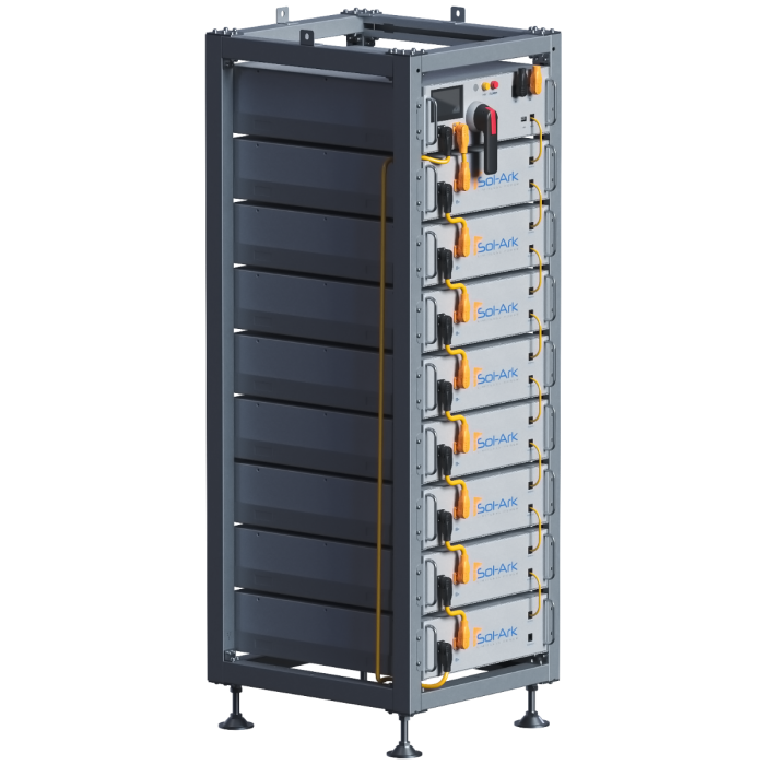Sol-Ark High Voltage 60kWh Battery Bank - IP55 Outdoor - Use with Sol-Ark 60K