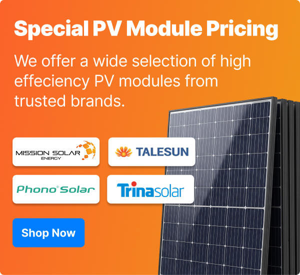 Special PV Module Pricing - solar panels from top brands