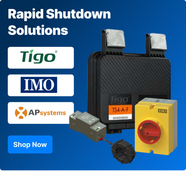 Rapid Shutdown Solutions - Tigo, IMO, APsystems